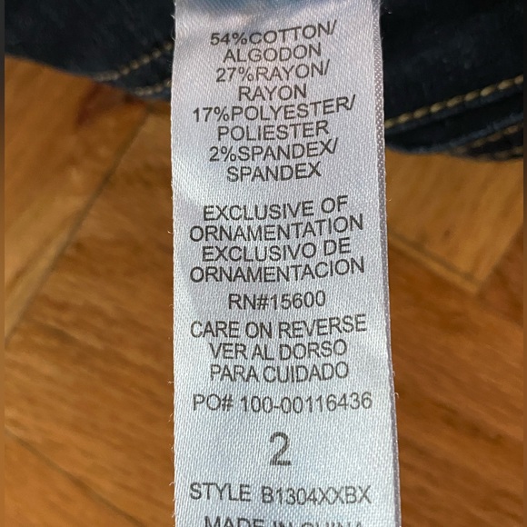 Democracy Ab Technology Blue Straight Jeans Size 2 - Picture 7 of 14